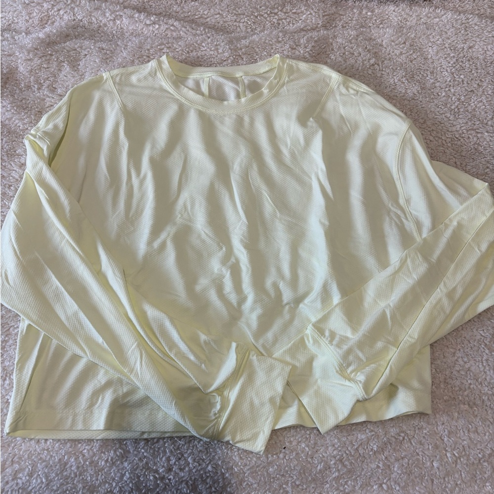 lululemon athletica Long Sleeve Tee - Light Yellow